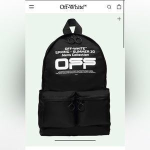 Off white Logo Backpack